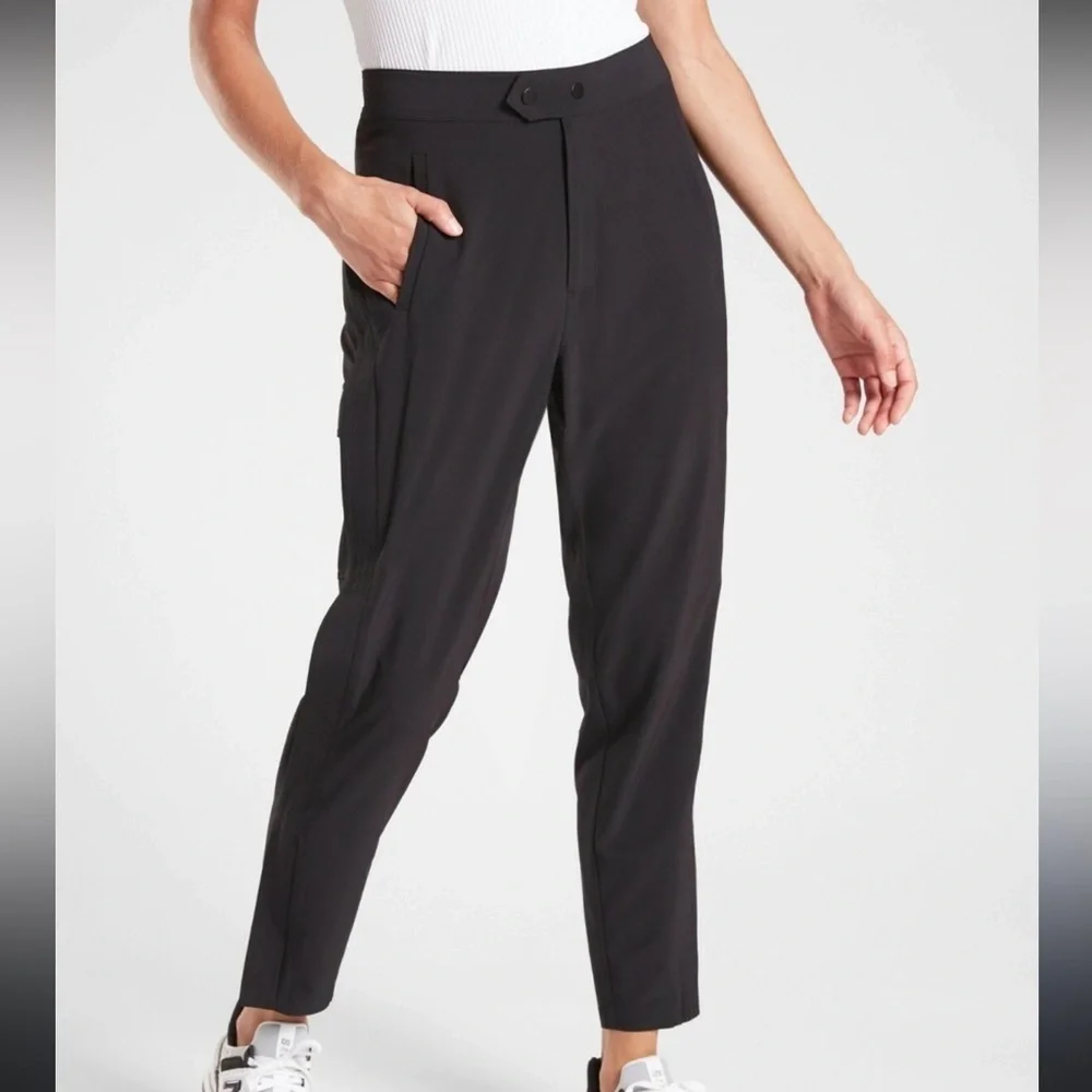 Athleta Uptown Ankle Pants Black Size 6 Tall